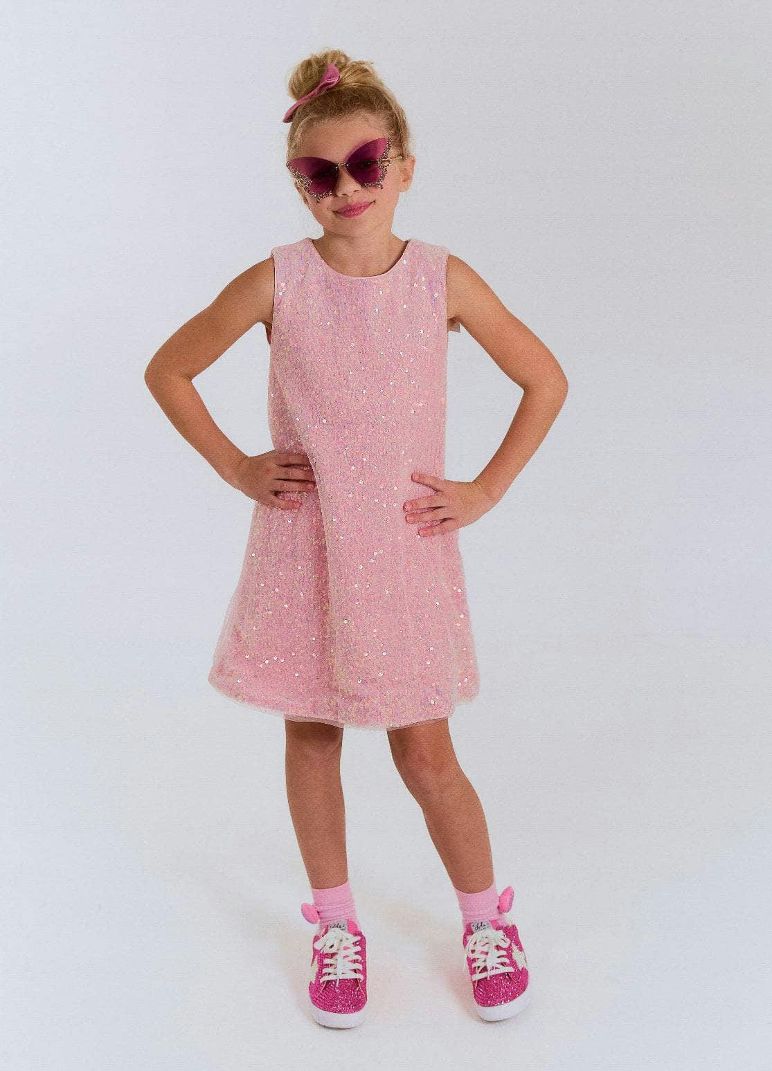 Rose Shimmer Dress