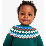 Baby sweater in fair isle
