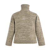 Beige Button Knit Sweater