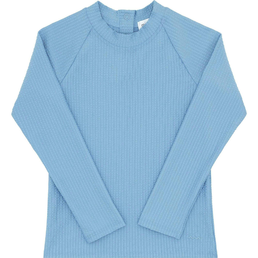 Surfside Blue Seersucker Rashguard