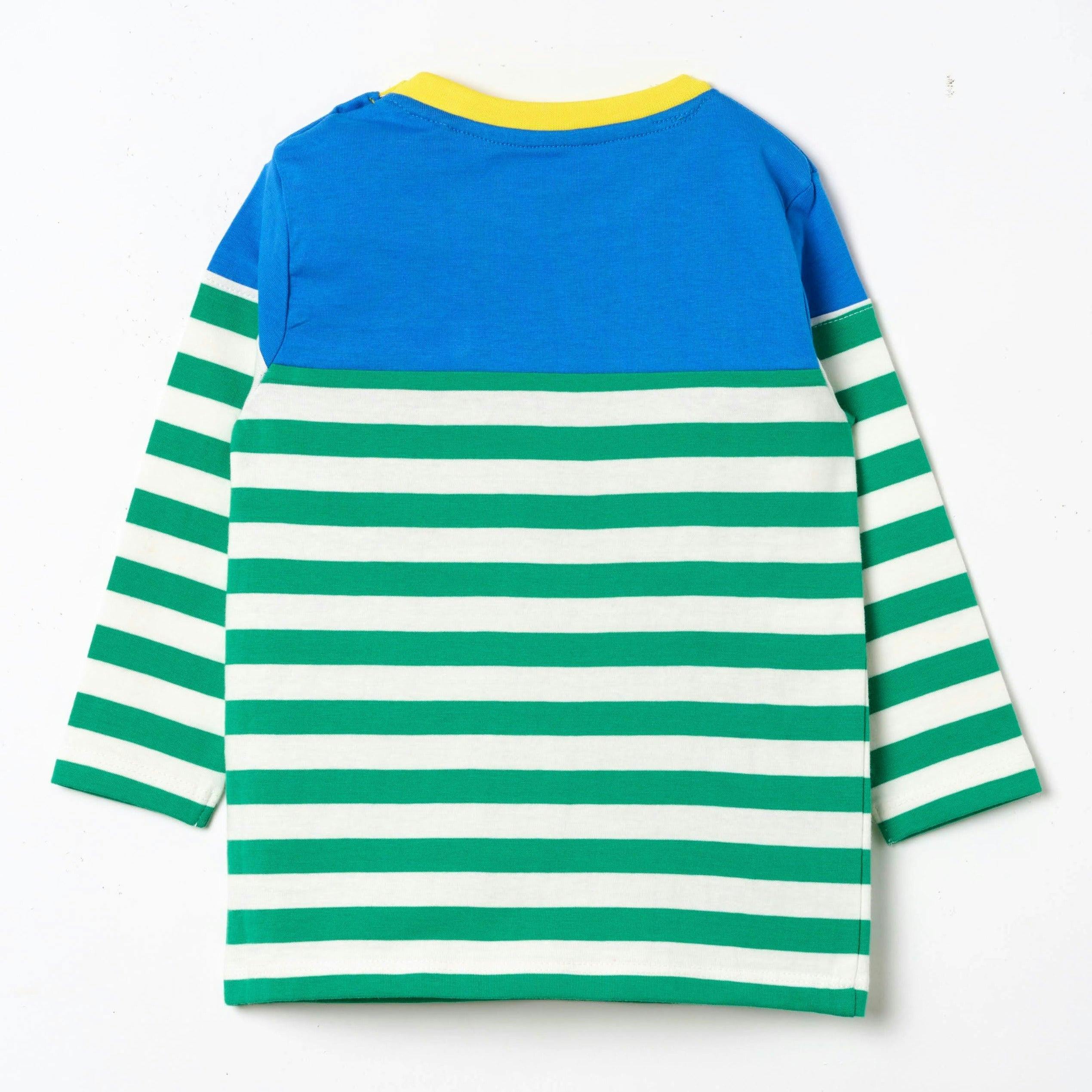 Long Sleeve Multicolor Pocket T-Shirt