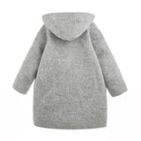 Gray Hooded Winter Coat