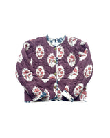 Quilted Jacket in Intaglio Maroon