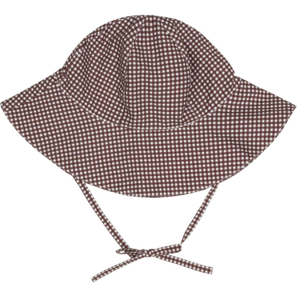 baby cocoa gingham sun hat