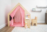 Flair | Wooden Indoor Playhouse for Toddlers with Desk and Chair