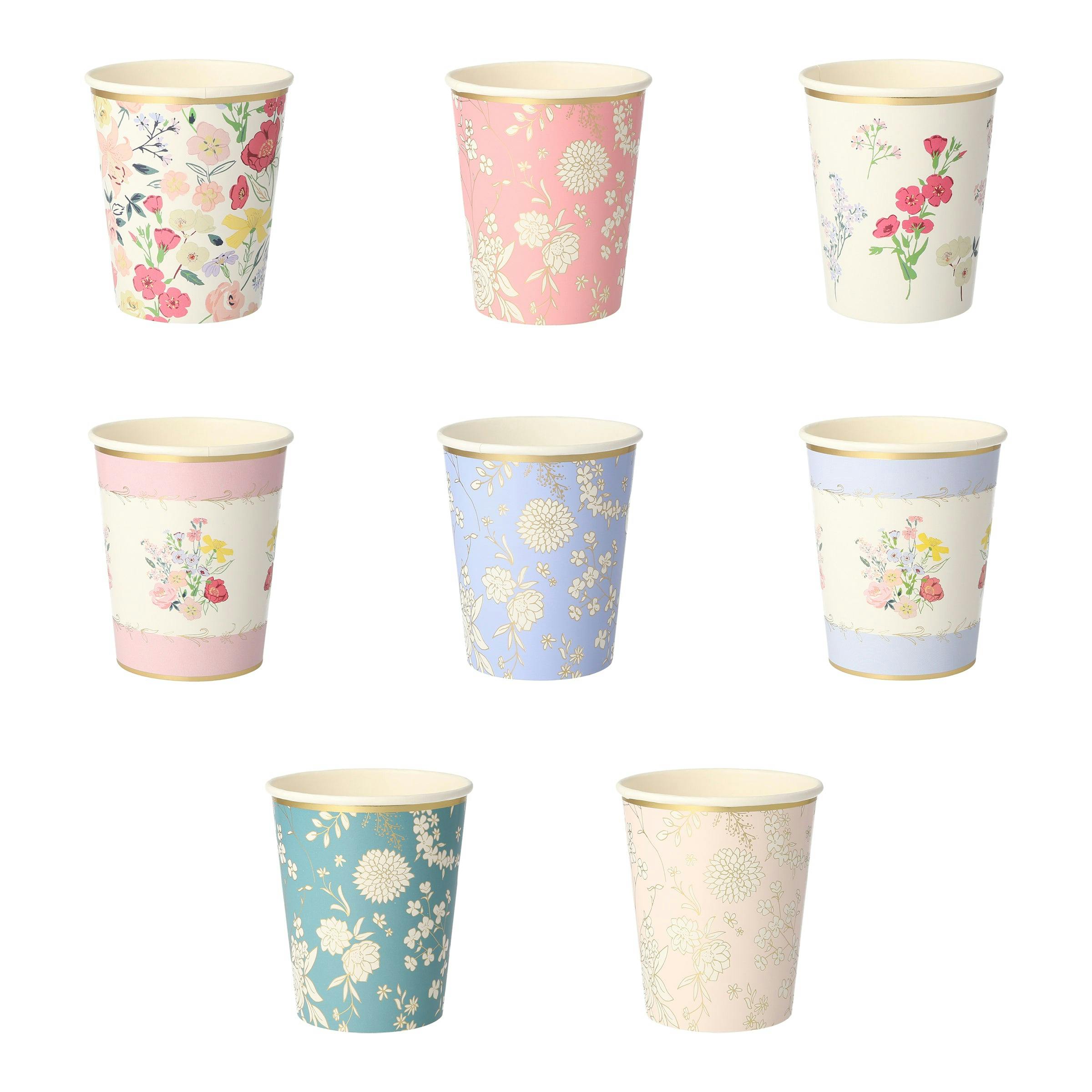 English Garden Party Cups