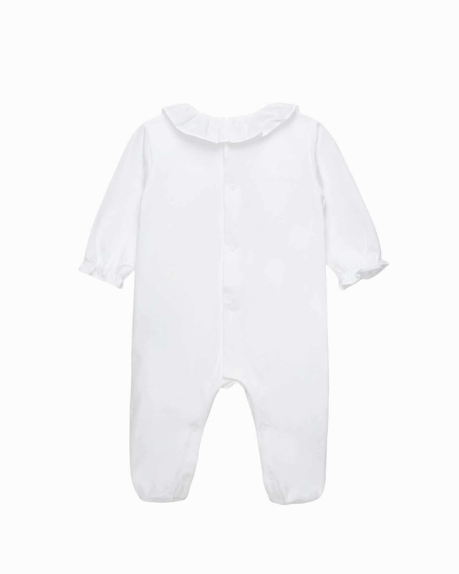Baby Smocked Onesie in Duck & Bunny