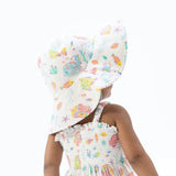 Sunny Coral Reef Fish - Wide Brim Sun Hat