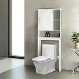 Newport Contemporary Wooden Over-the-Toilet Storage Cabinet with Shelves