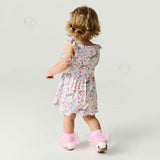 Lyra Ruffled Picot Bodysuit Dress