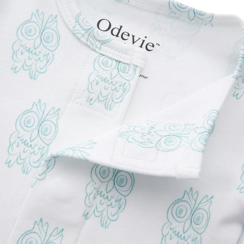 Footie Pajama Sleepsuit - Petite Chouette Green
