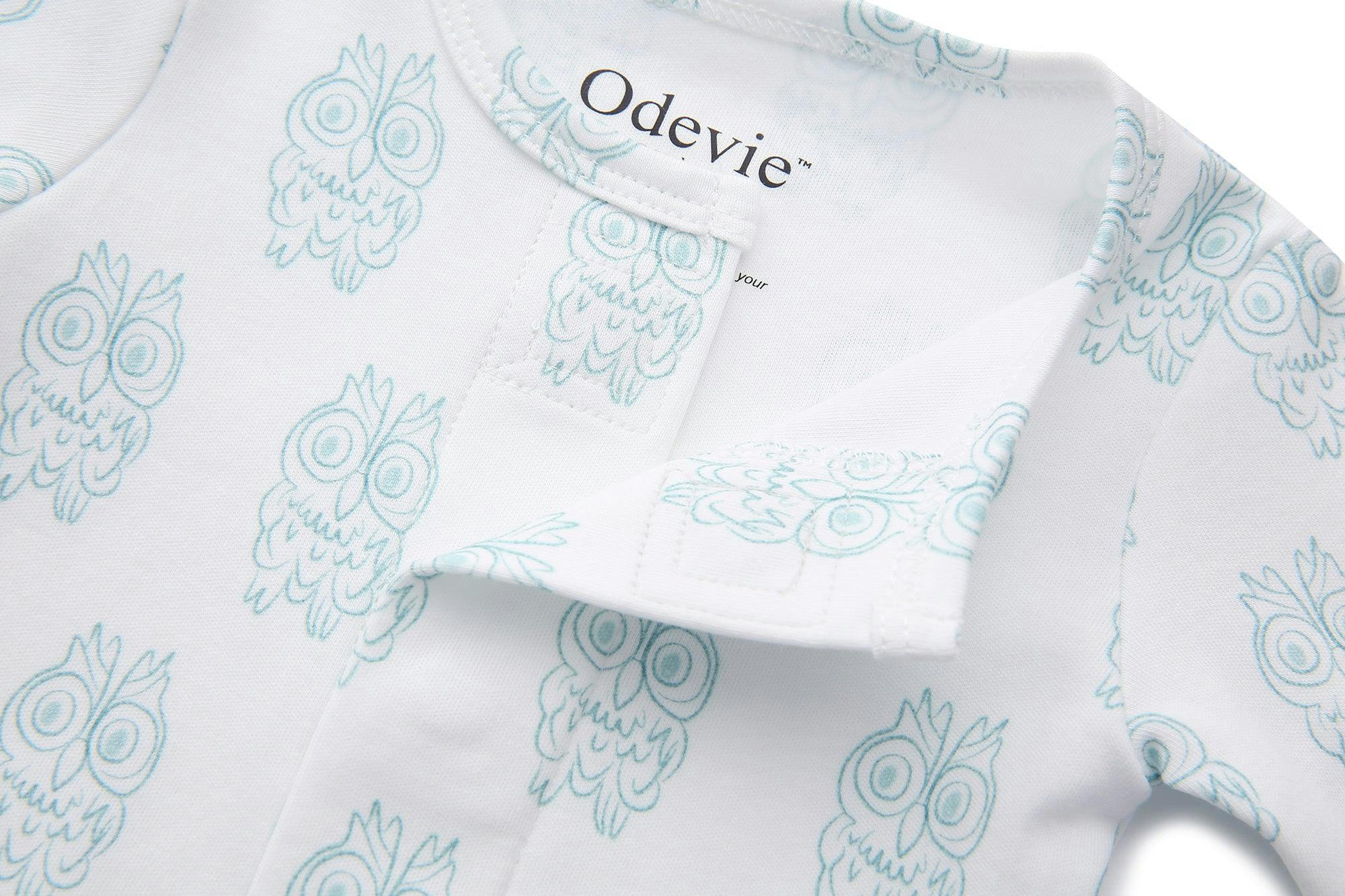 Footie Pajama Sleepsuit - Petite Chouette Green
