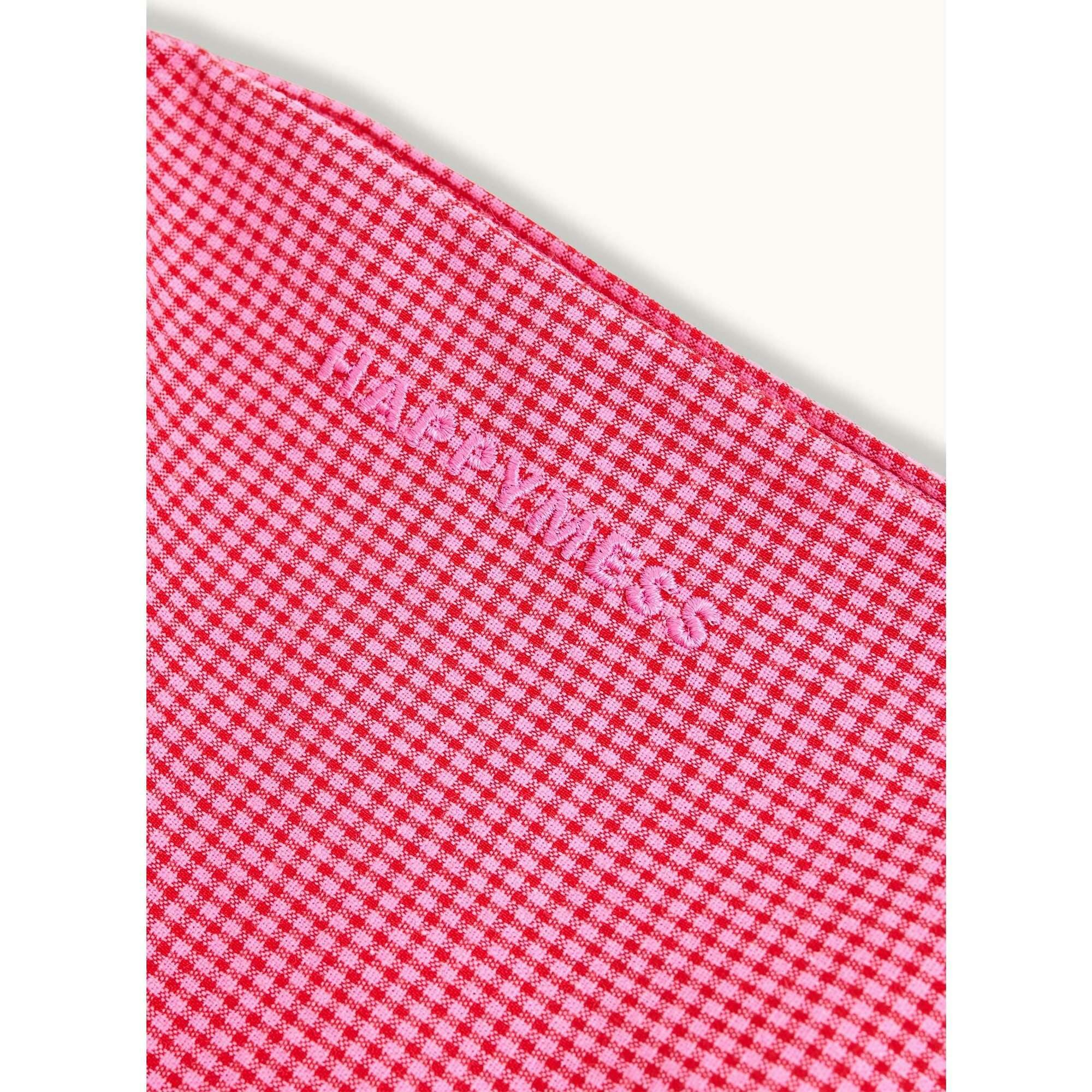 children's vichy frilled trousers - wild berry