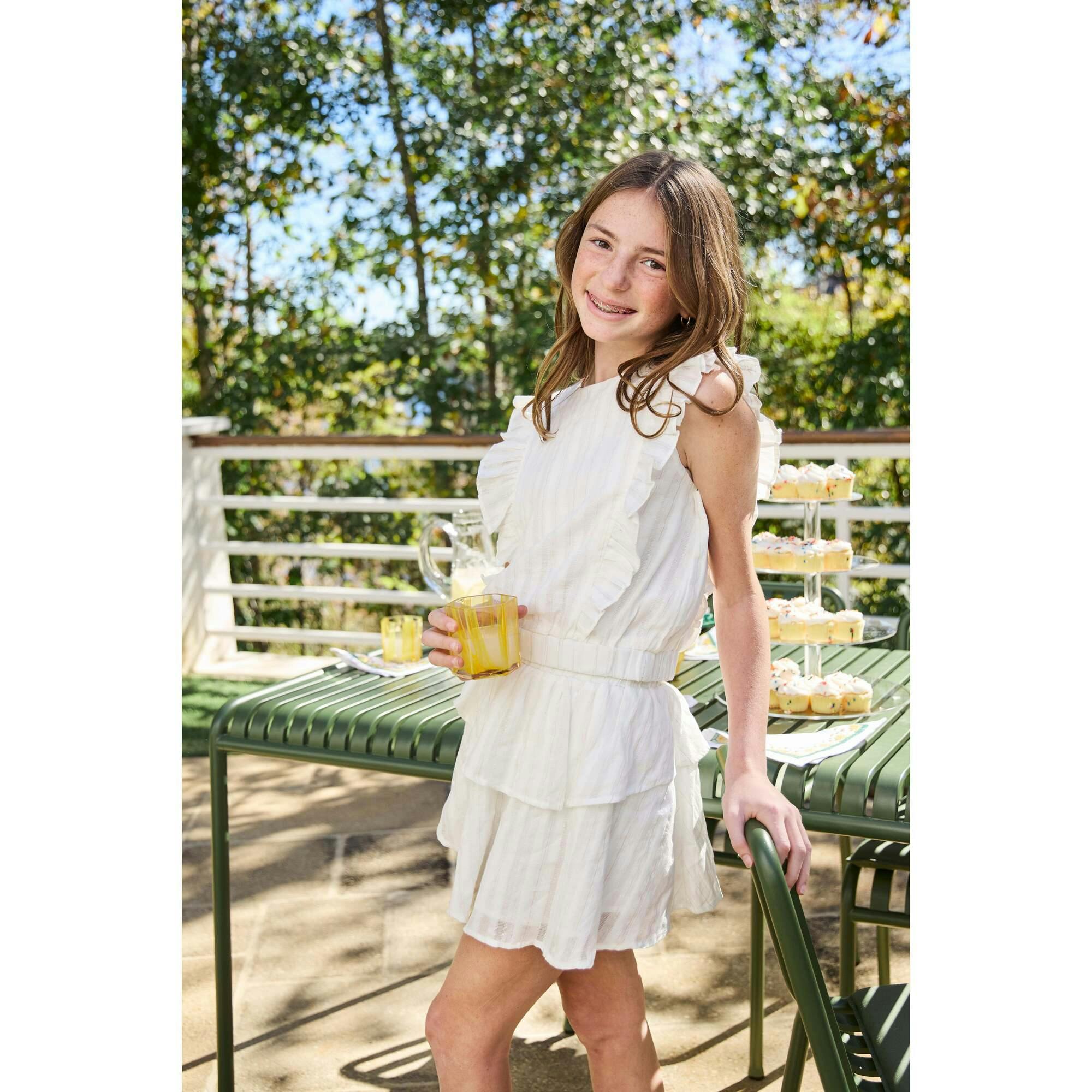 Parker Skort White/Gold