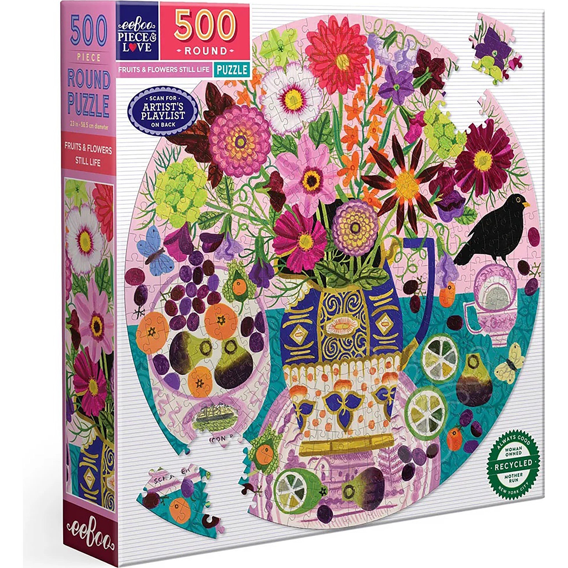 Piece&Love: Fruits & Flowers - 500 pc Puzzle