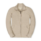 Organic Full Zip Mock Neck Sweater