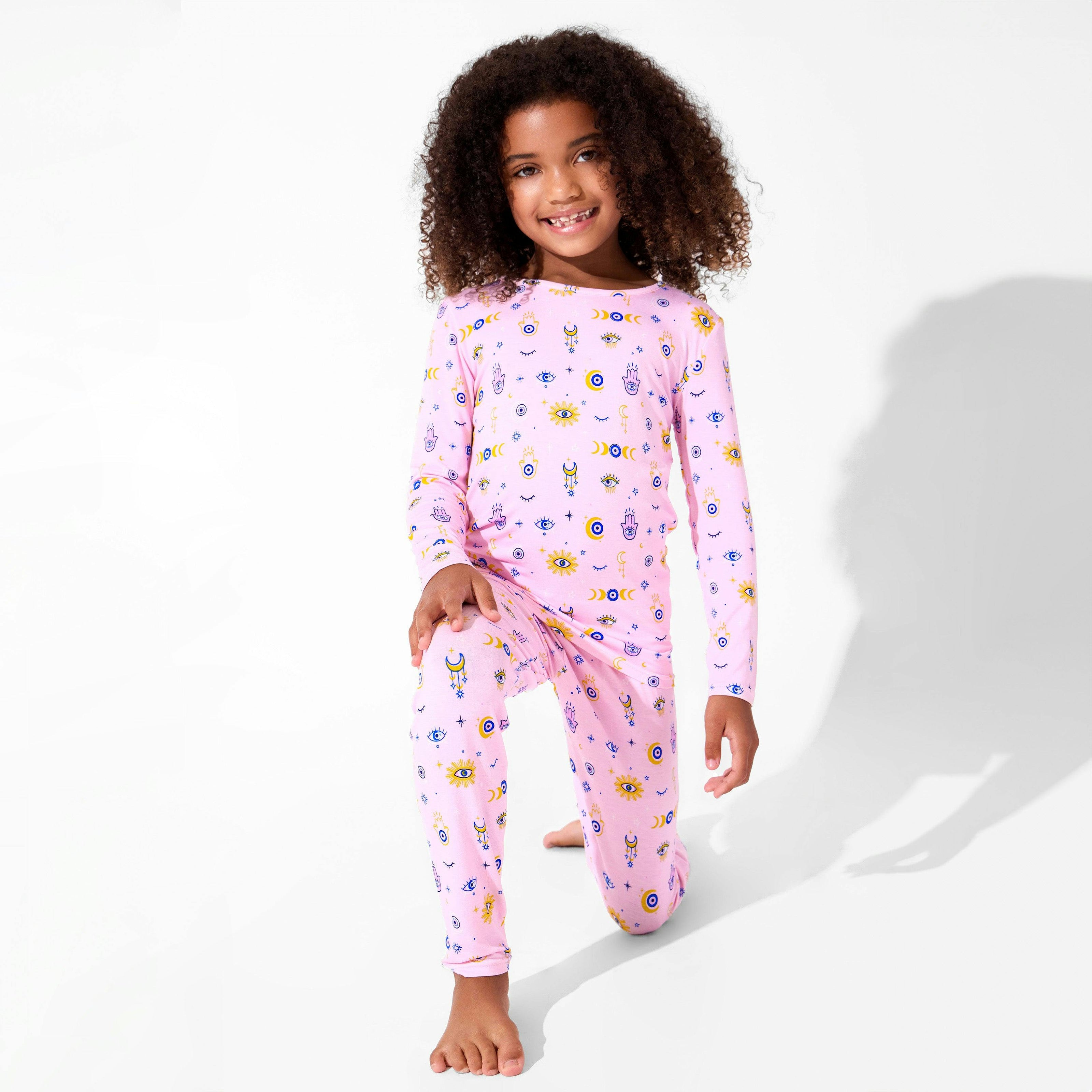 The Eye Pink Bamboo Kids Pajamas
