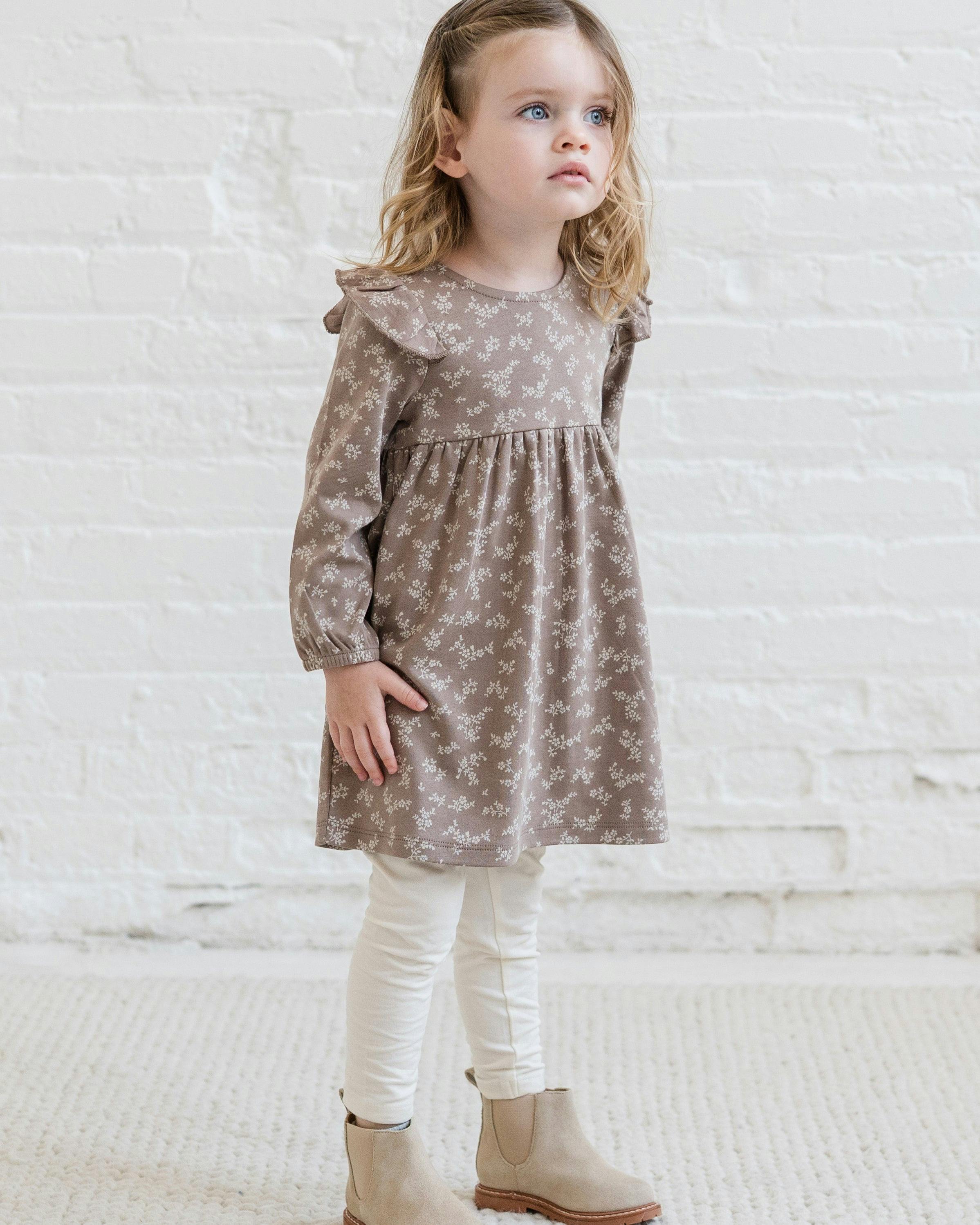 Mika Armhole Ruffle Long Sleeve Dress