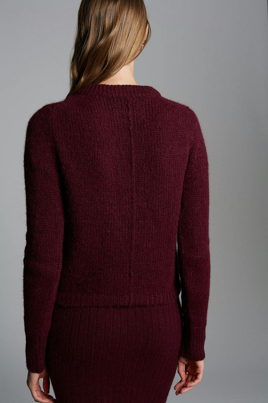 AVA SWEATER | MERLOT