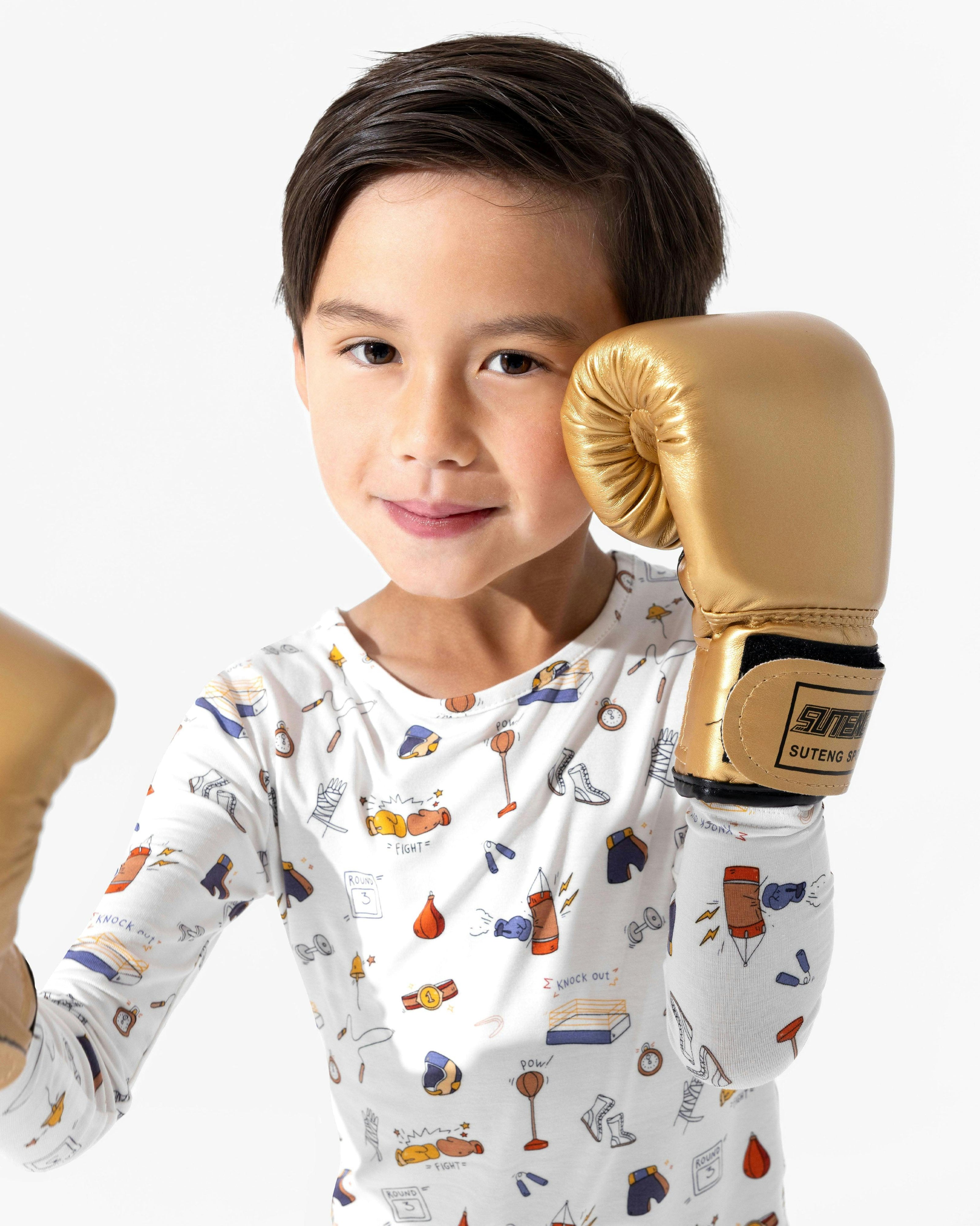 Boxing Bamboo Kids Pajamas