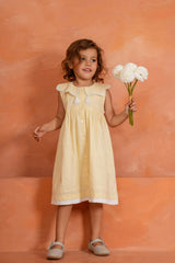 Royal Arches Dress Butter Yellow — Cotton Girls Dress | Infant to Tween 0-13 Years