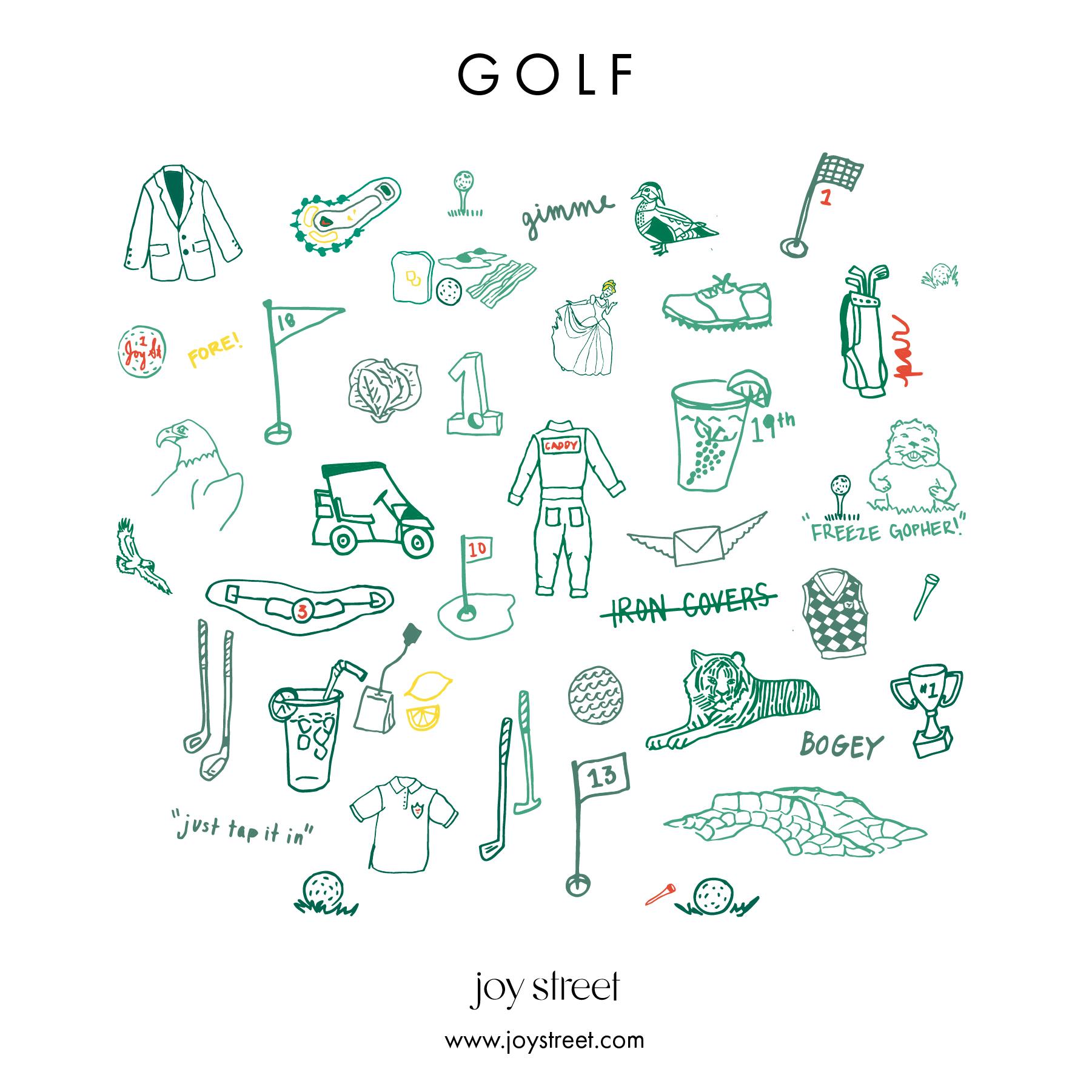 Golf Two Piece Kids Pajamas