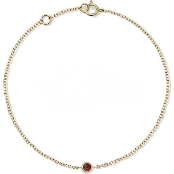 Birthstone Bezel Bracelet