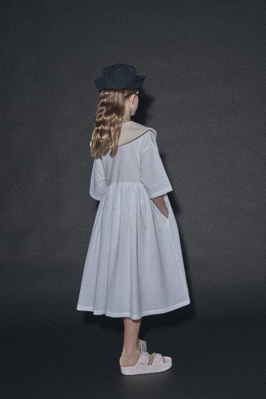 Cruise Dress Cream & White