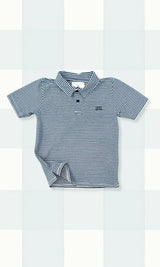 Banks Polo in Navy Stripe
