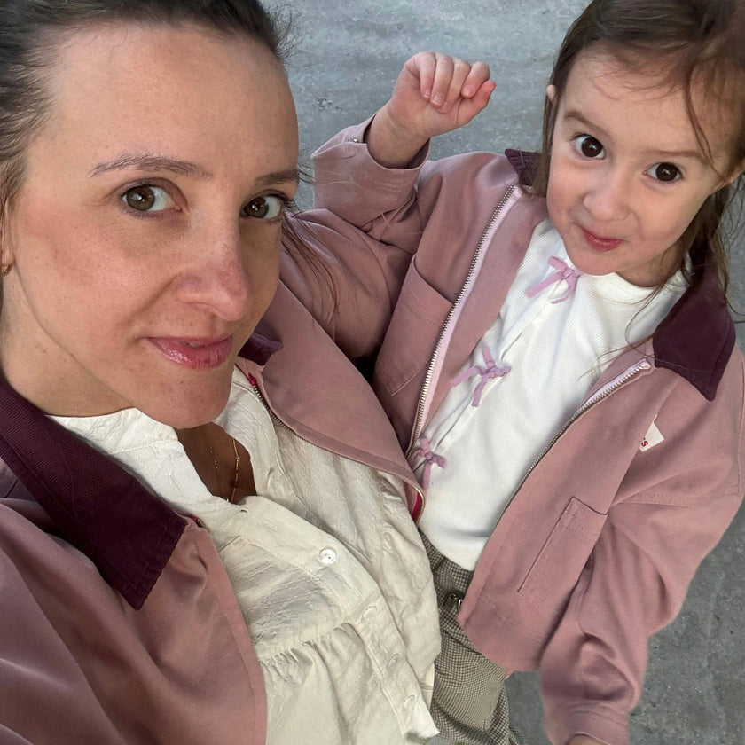 children's denim jacket - dawn rose