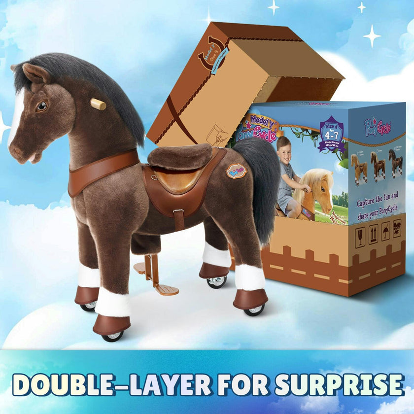 Model Y® Horse Ride-On Toy Age 3–4 – Chocolate Brown
