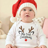 Baby Christmas Red Santa Hat Gift Set
