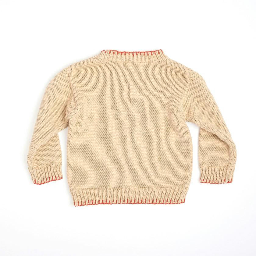 Christmas Tree Sweater in Taupe
