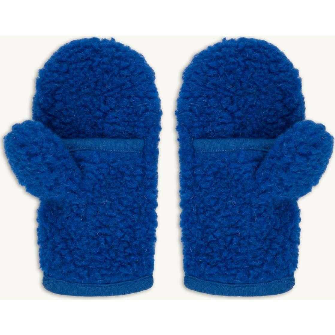 children's merino mittens - cobalt 6y+