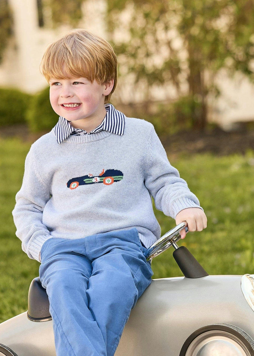 Pull On Pants - Stormy Blue Corduroy