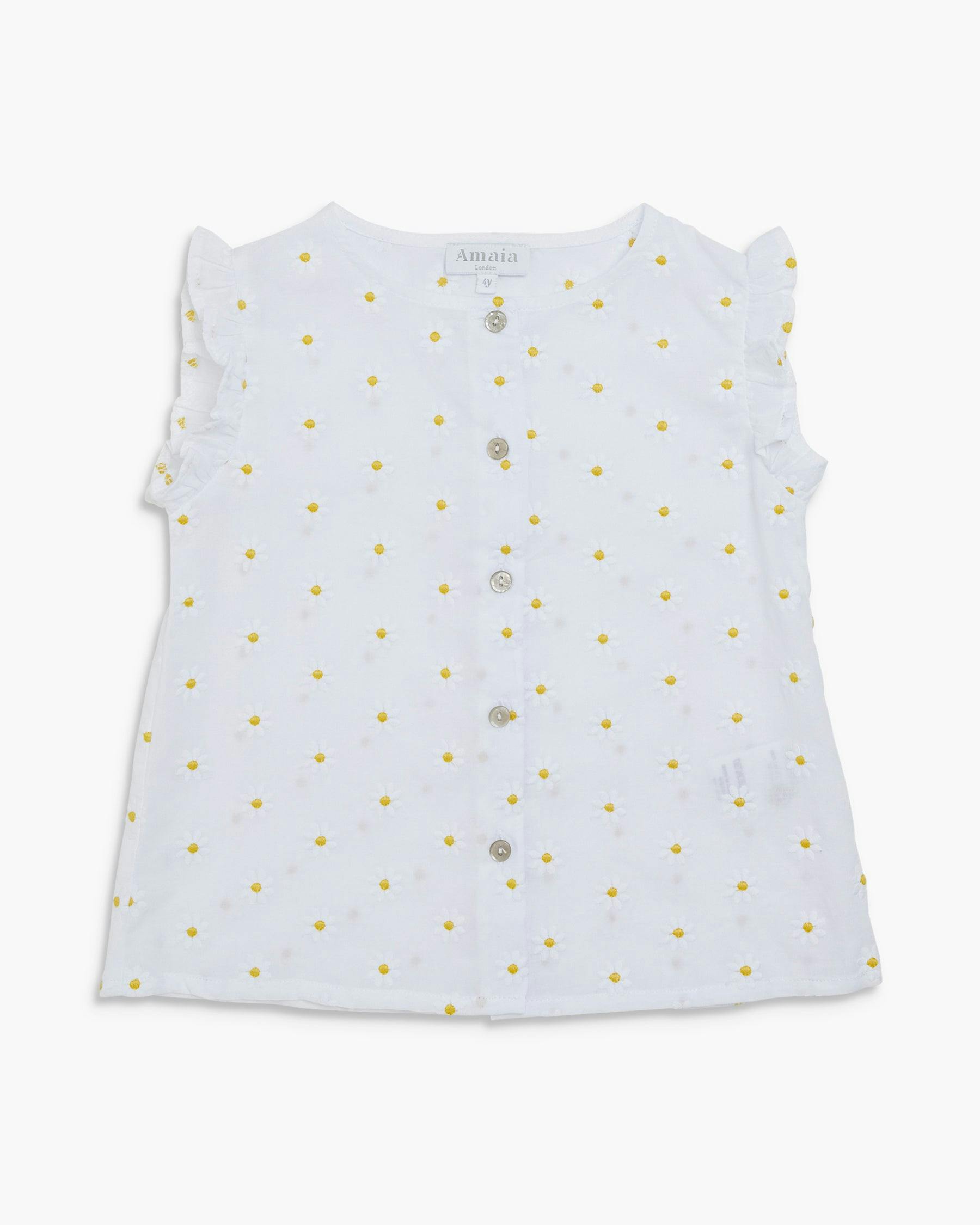 Noemie Top Daisy Embroidered