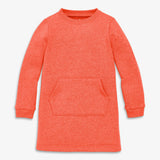 Kids cozy fleece sweatshirt dress
