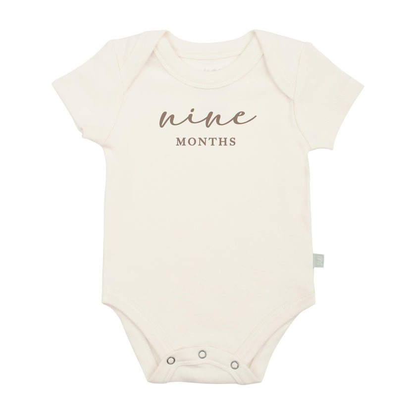 graphic bodysuit | nine months milestone taupe