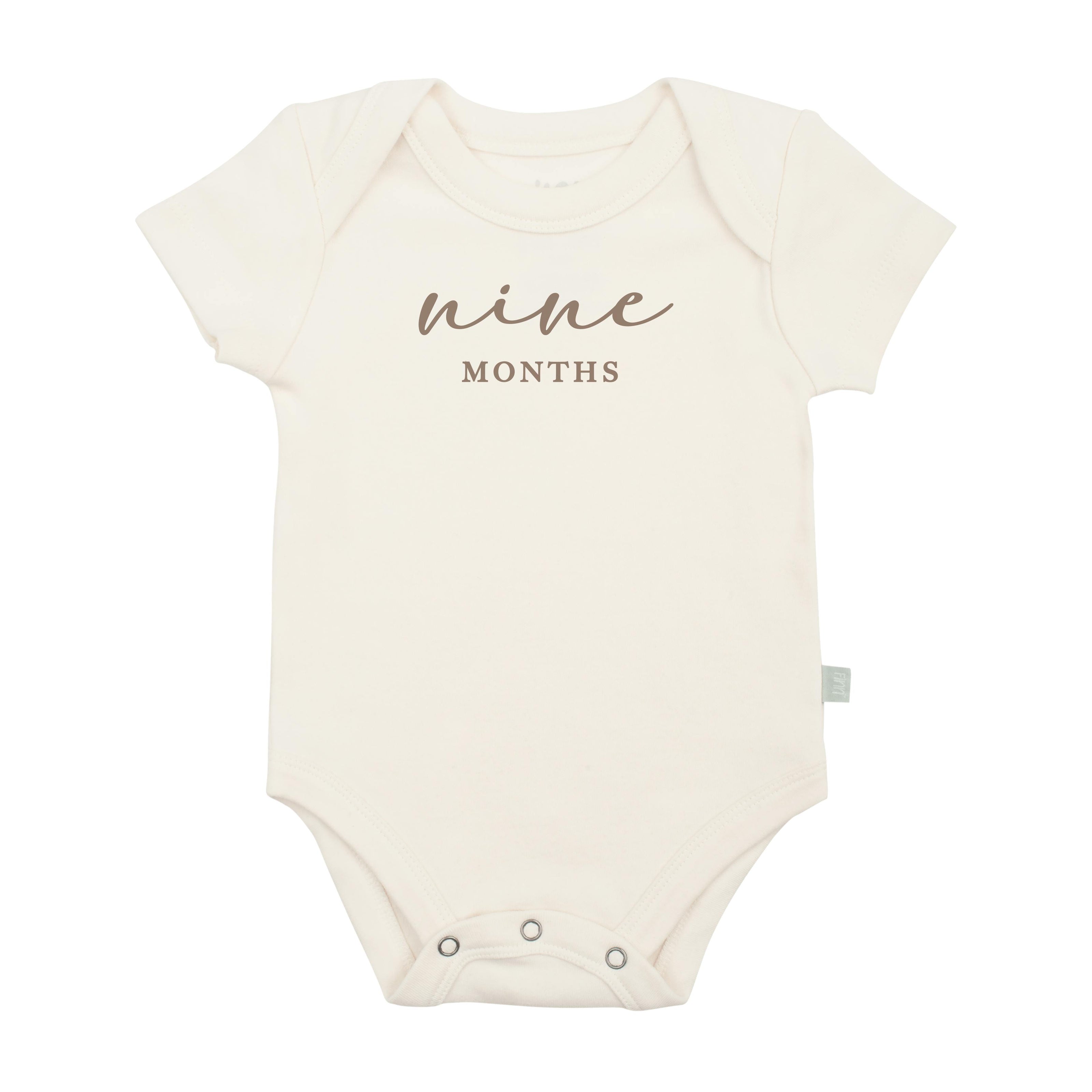 graphic bodysuit | nine months milestone taupe