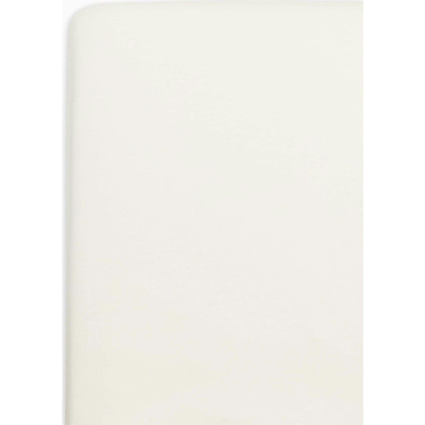 Poplin Fitted Crib Sheet Ivory