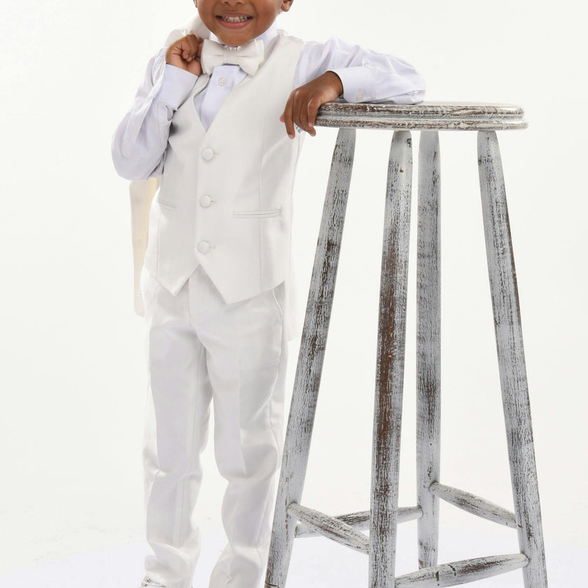 Cream 5pc Peak Lapel Tuxedo