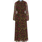 The Rosely Dress - Black Palampore Floral