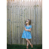 Ruffle Sleeve Dress in Ducks