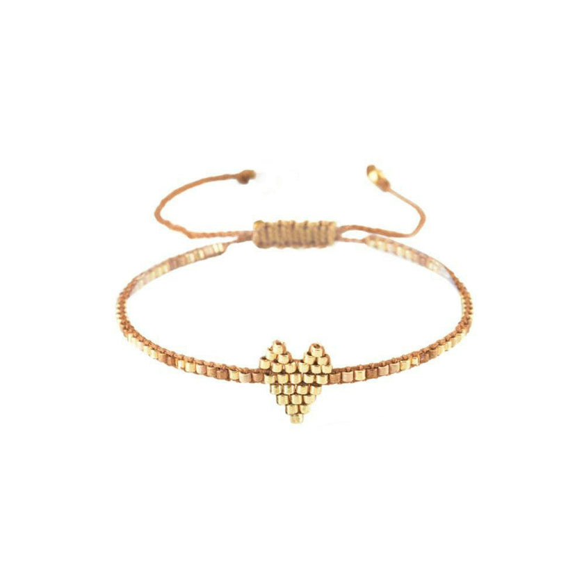 Miyuki Heart Bracelet