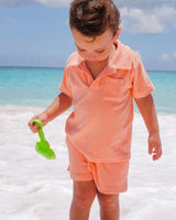 The Tropicana - Boys Coral Terry Polo
