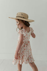 Girls Sleeveless Twirl Dress in Strawberries