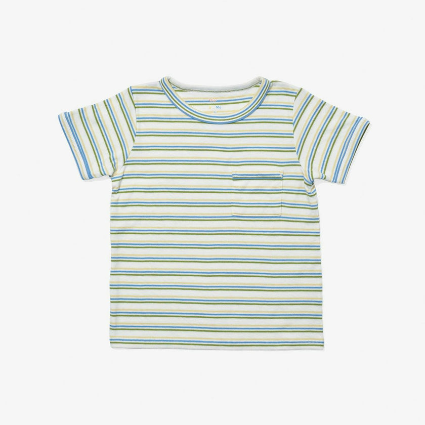 Willie T-Shirt, Butter Triple Stripe