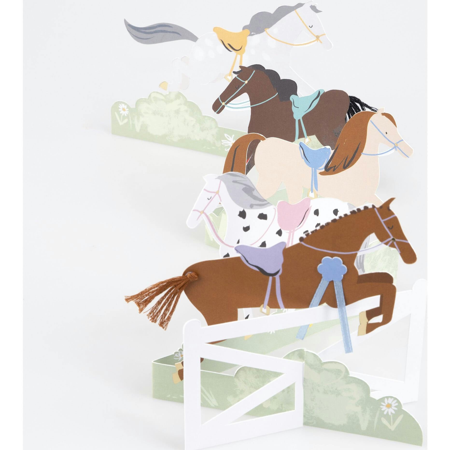 Concertina Horse Card