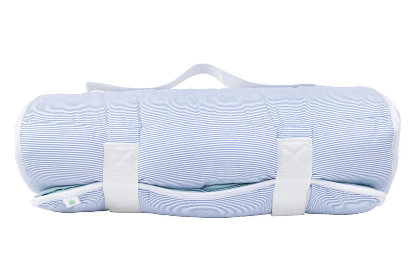The Nap Mat in Navy Mini Stripe
