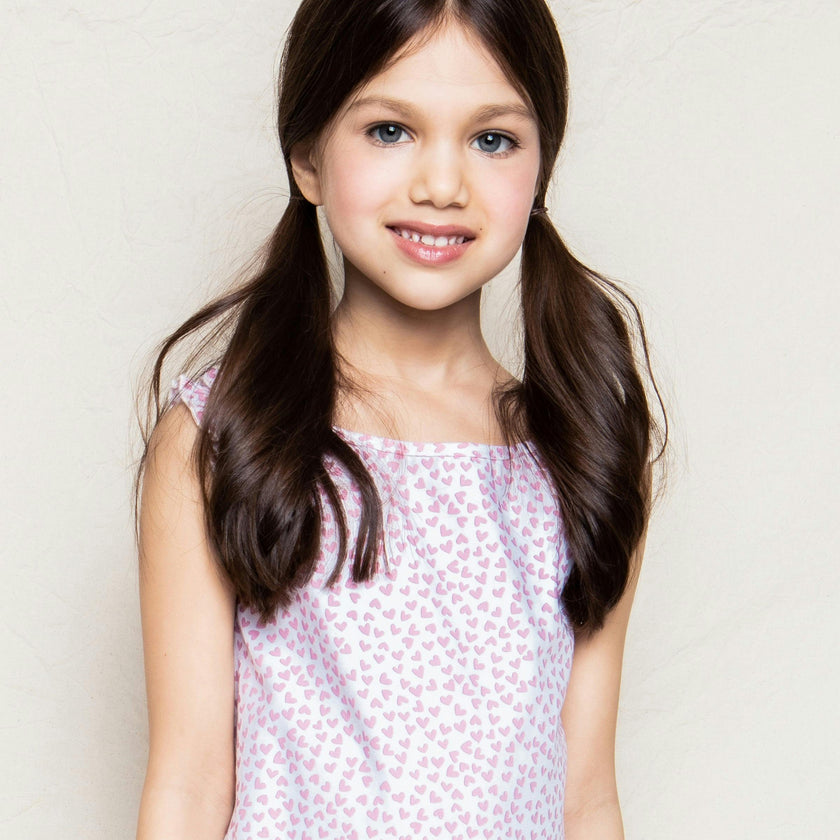Girl's Twill Amelie Nightgown in Sweethearts